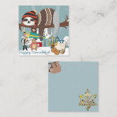 Cute Hanukkah Sloth Notitiekaartje (Voorkant / Achterkant)