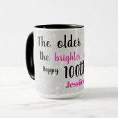 Cute Happy 100th Birthday Mok (Voorkant links)