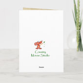 Cute Happy 100th Birthday Song Sparrows Kaart (Achterkant)