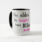 Cute Happy 103rd Birthday Mok (Voorkant links)