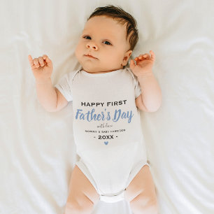 Cute Happy 1st Vaderdag Boy Keepomwille Romper