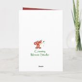 Cute Happy 50th Birthday Song Sparrows Kaart (Achterkant)