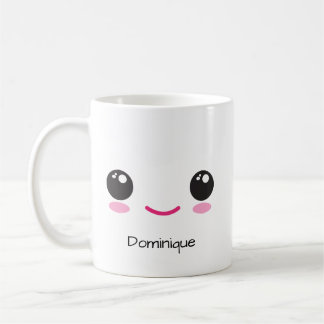 Cute Happy and Sassy Kawaii Face  Customizable Mug Koffiemok