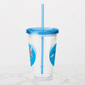 Cute happy Australian bilby cartoon Acryl Drinkbeker (Rechts)