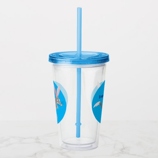 Cute happy Australian bilby cartoon Acryl Drinkbeker (Rechts)