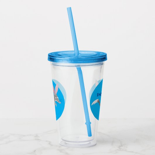 Cute happy Australian bilby cartoon Acryl Drinkbeker (Links)