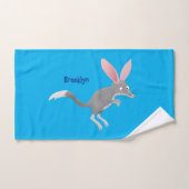 Cute happy Australian bilby cartoon Bad Handdoek (Handdoek)