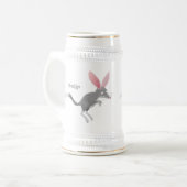 Cute happy Australian bilby cartoon Bierpul (Voorkant links)