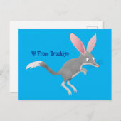 Cute happy Australian bilby cartoon Briefkaart (Voorkant / Achterkant)