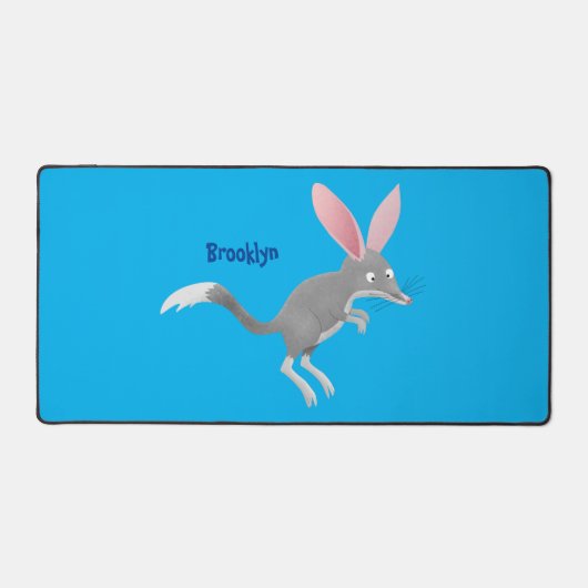 Cute happy Australian bilby cartoon Bureaumat (Voorkant)