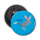 Cute happy Australian bilby cartoon Button Flesopener (Voorkant)