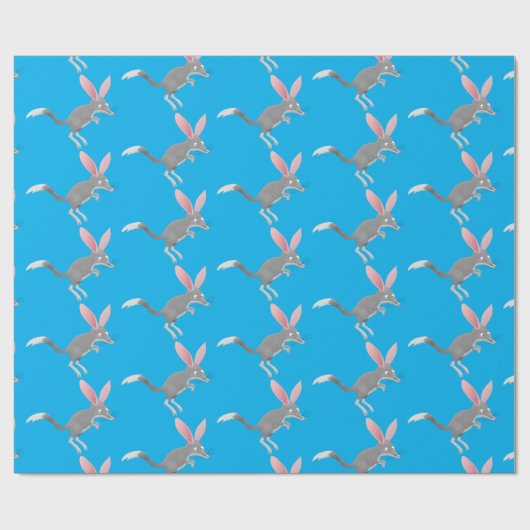 Cute happy Australian bilby cartoon Cadeaupapier (Vlak)