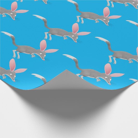 Cute happy Australian bilby cartoon Cadeaupapier (Hoek)