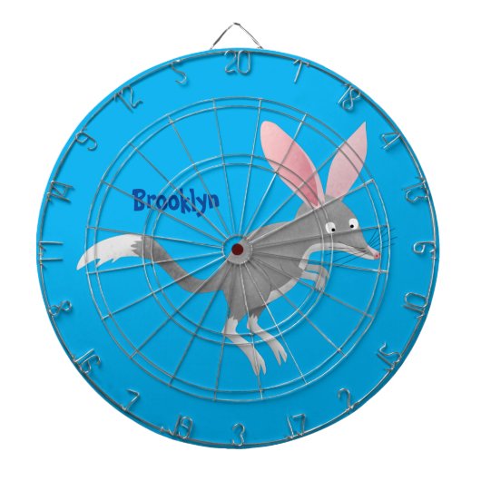 Cute happy Australian bilby cartoon Dartbord (Voorkant)