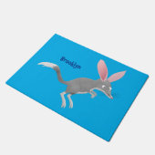 Cute happy Australian bilby cartoon Deurmat (Schuin)