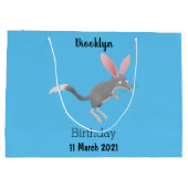 Cute happy Australian bilby cartoon Groot Cadeauzakje (Achterkant)