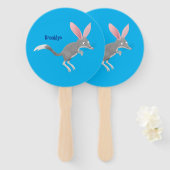 Cute happy Australian bilby cartoon Handwaaier (Voorkant en achterkant)