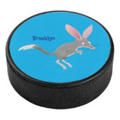 Cute happy Australian bilby cartoon Hockey Puck (3/4)