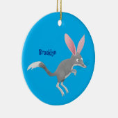 Cute happy Australian bilby cartoon Keramisch Ornament (Rechts)
