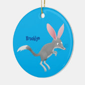 Cute happy Australian bilby cartoon Keramisch Ornament (Links)
