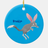 Cute happy Australian bilby cartoon Keramisch Ornament (Achterkant)