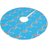 Cute happy Australian bilby cartoon Kerstboom Rok (Gekanteld)