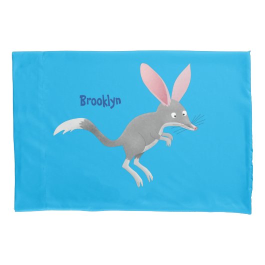Cute happy Australian bilby cartoon Kussensloop (Voorkant)
