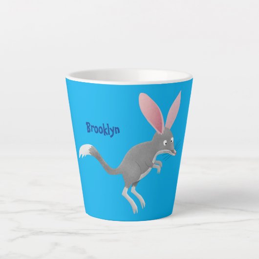 Cute happy Australian bilby cartoon Latte Mok (Voorkant)