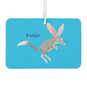 Cute happy Australian bilby cartoon Luchtverfrisser (Achterkant)