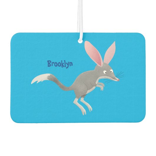 Cute happy Australian bilby cartoon Luchtverfrisser (Voorkant)