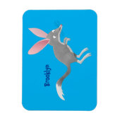 Cute happy Australian bilby cartoon Magneet (Verticaal)