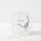 Cute happy Australian bilby cartoon Matglas Koffiemok (Voorkant rechts)