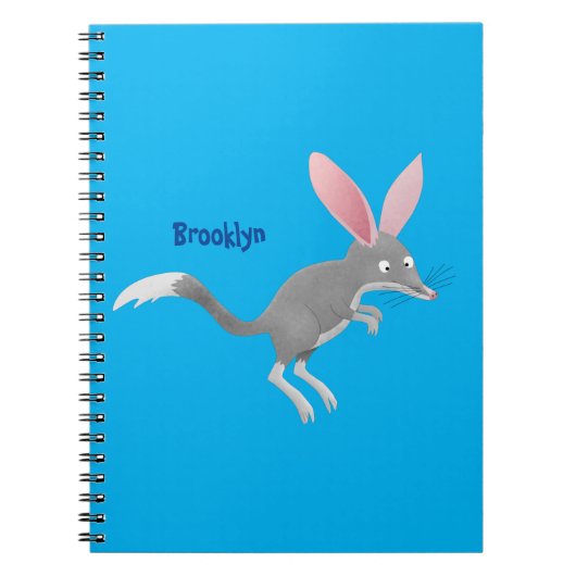 Cute happy Australian bilby cartoon Notitieboek (Voorkant)