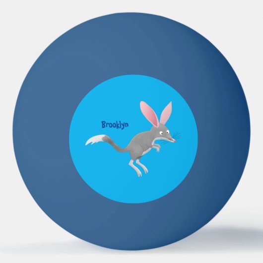 Cute happy Australian bilby cartoon Pingpongbal (Voorkant)