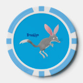 Cute happy Australian bilby cartoon Poker Chips (Voorkant)