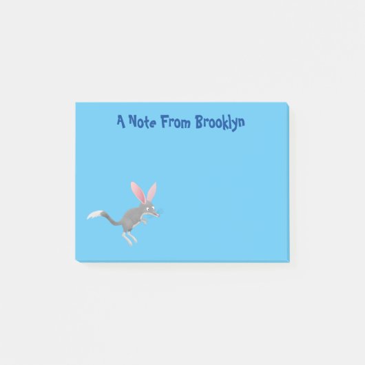 Cute happy Australian bilby cartoon Post-it® Notes (Voorkant)
