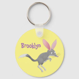 Cute happy Australian bilby cartoon Sleutelhanger
