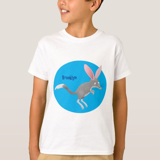 Cute happy Australian bilby cartoon T-shirt (Voorkant)