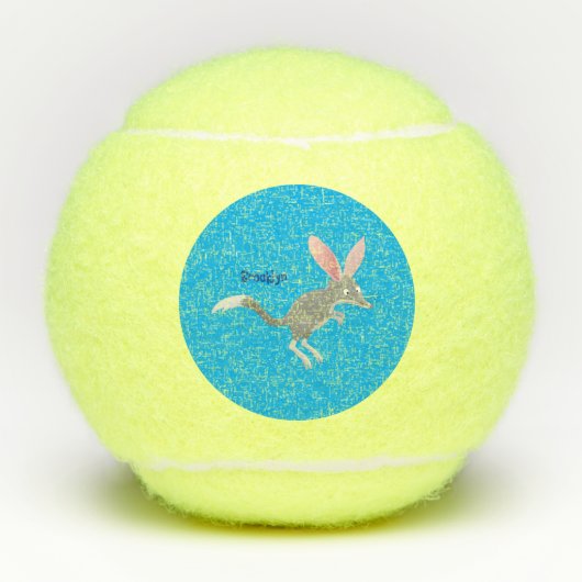 Cute happy Australian bilby cartoon Tennisballen (Voorkant)