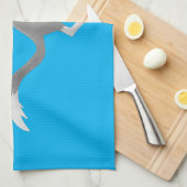 Cute happy Australian bilby cartoon Theedoek (Quarter Fold)