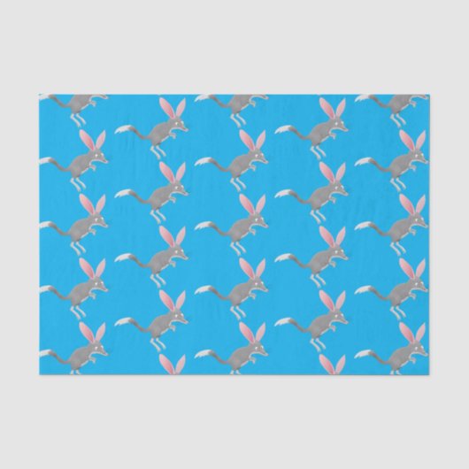 Cute happy Australian bilby cartoon Tissuepapier (Voorkant)