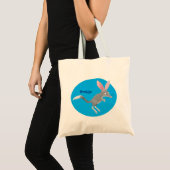 Cute happy Australian bilby cartoon Tote Bag (Voorkant (product))