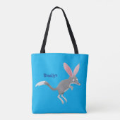 Cute happy Australian bilby cartoon Tote Bag (Achterkant)