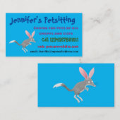 Cute happy Australian bilby cartoon Visitekaartje (Voorkant / Achterkant)