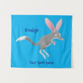 Cute happy Australian bilby cartoon Wandkleed (Voorkant (horizontaal))
