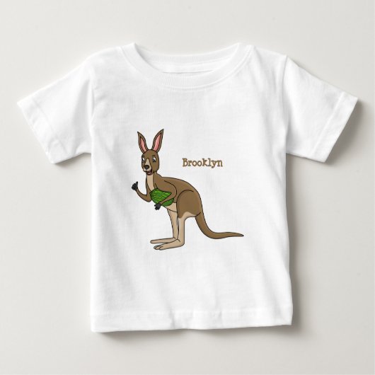 Cute happy Australian kangaroo illustratie (Voorkant)