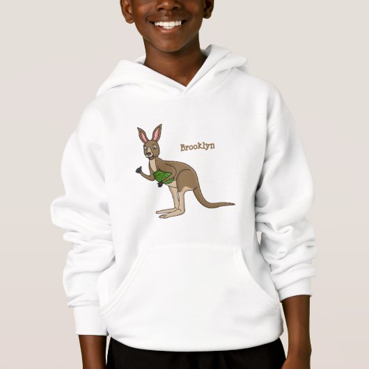 Cute happy Australian kangaroo illustratie (Voorkant)