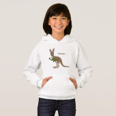 Cute happy Australian kangaroo illustratie (Voorkant volledig)