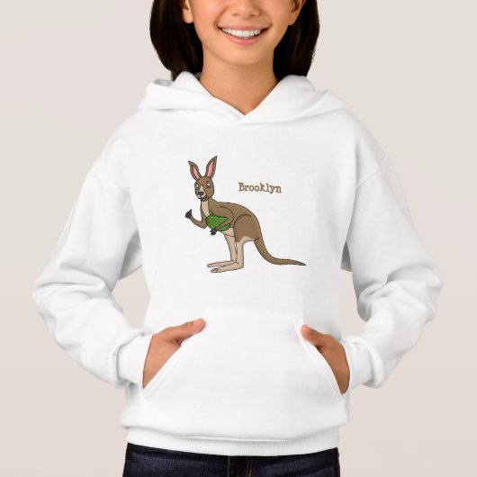 Cute happy Australian kangaroo illustratie (Voorkant)