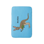 Cute happy Australian kangaroo illustratie Badmat (Voorkant Verticaal)